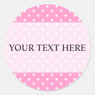Autocollants de point de polka avec la couleur