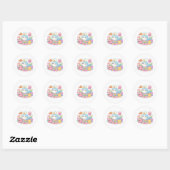Autocollants de poissons Kawaii (Feuille)