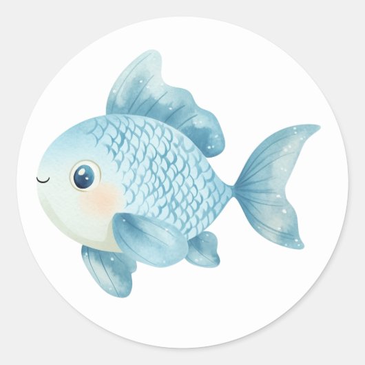 Autocollants de poissons mignons (Devant)