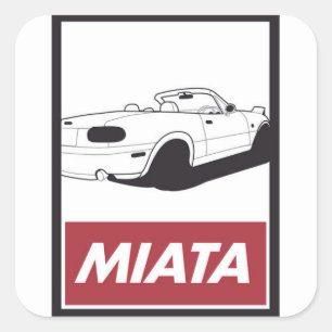 Autocollants de portrait de Miata