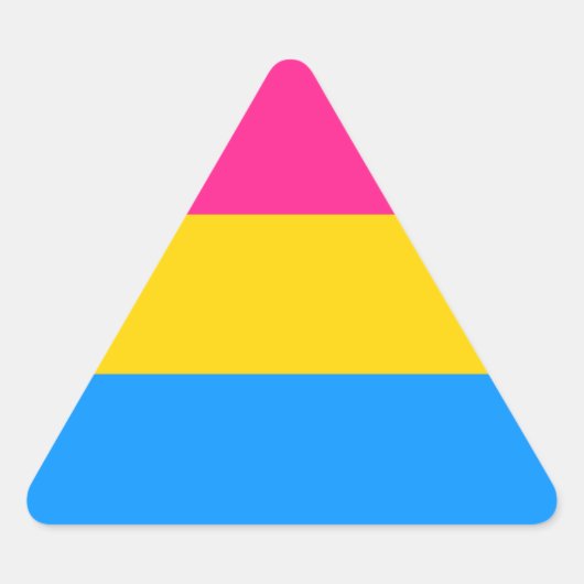 Autocollants de Pride Pansexual - triangles (Devant)