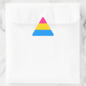 Autocollants de Pride Pansexual - triangles (Sac)