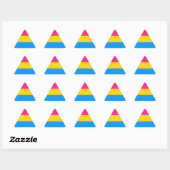 Autocollants de Pride Pansexual - triangles (Feuille)