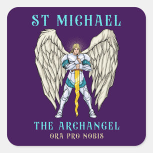 Autocollants de prière catholiques Saint Michel l'