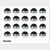 Autocollants de princesse bleu sarcelle (Feuille)