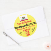 Autocollants de rappel de 3 pouces (Enveloppe)