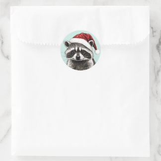 AUTOCOLLANTS DE RATON LAVEUR DE NOËL AVEC CHAPEAU