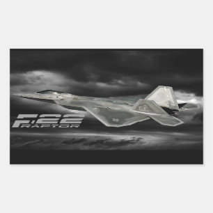 Autocollants de rectangle de F-22 RAPTOR