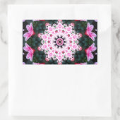 Autocollants de rectangle de mandala de fleur (Sac)