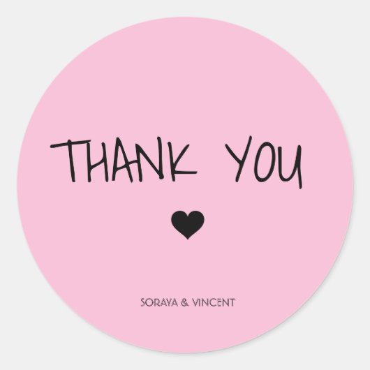 Autocollants de remerciement (Devant)