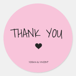 Autocollants de remerciement