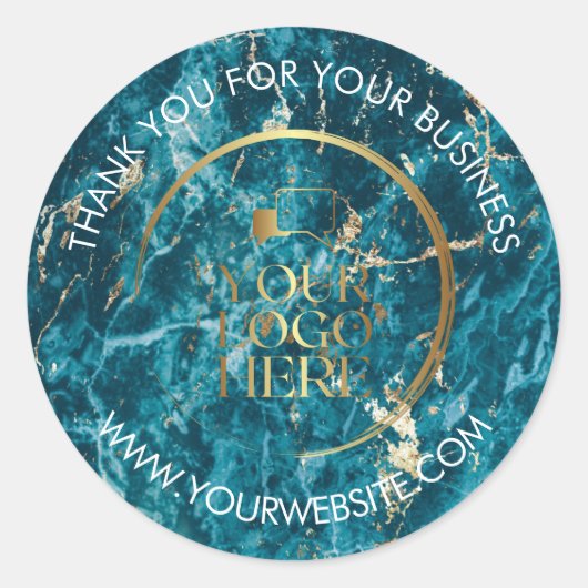 Autocollants de remerciement d'entreprise Logo per (Devant)