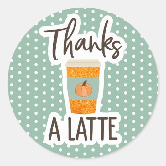Autocollants de remerciement pour latte de citroui (Devant)