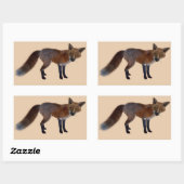 autocollants de renard sauvage (Feuille)