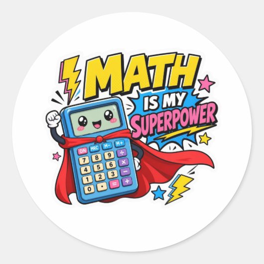 Autocollants de rentrée scolaire | Les maths sont (Devant)