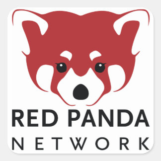 Autocollants de réseau de panda rouge