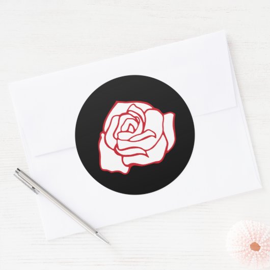 Autocollants de rose (Enveloppe)