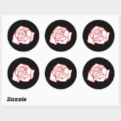 Autocollants de rose (Feuille)