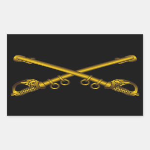 Autocollants de sabres croisés par cavalerie