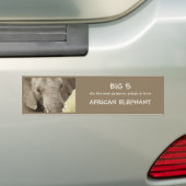 Autocollants de safari de faune d'éléphant (En voiture)