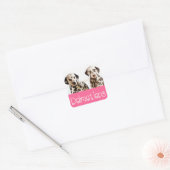Autocollants de salutation de chiot Dalmatien (Enveloppe)