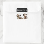 Autocollants de salutation de chiot dalmatien (Sac)