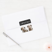 Autocollants de salutation de chiot dalmatien (Enveloppe)