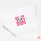 Autocollants de salutation de chiot Dalmatien (Enveloppe)