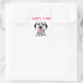 Autocollants de salutation de chiot Dalmatien d'ad (Sac)