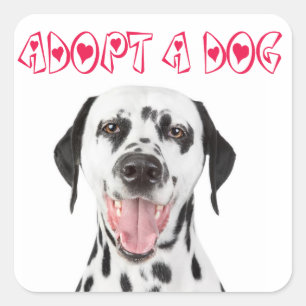Autocollants de salutation de chiot Dalmatien d'ad