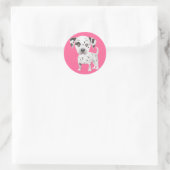 Autocollants de salutation de chiot dalmatien heur (Sac)