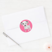 Autocollants de salutation de chiot dalmatien heur (Enveloppe)