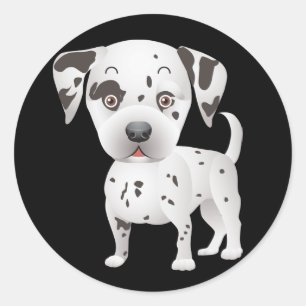 Autocollants de salutation pour chiots dalmates