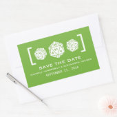 Autocollants de sauvegarde de date de jeu de dés D (Enveloppe)