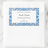 Autocollants de savon modifiables Bleu Blanc Delft (Sac)