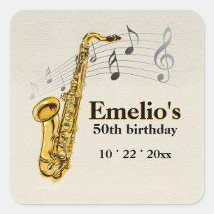 Autocollants de saxophone jazz