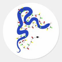 Autocollants de serpent de Noël