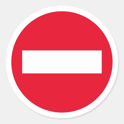 Autocollants de signalisation rouge STOP - Ne pas  (Devant)