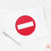 Autocollants de signalisation rouge STOP - Ne pas  (Enveloppe)