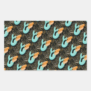 autocollants de sirène bleu