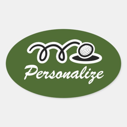 Autocollants de sport de golf pour la fête d'anniv (Devant)