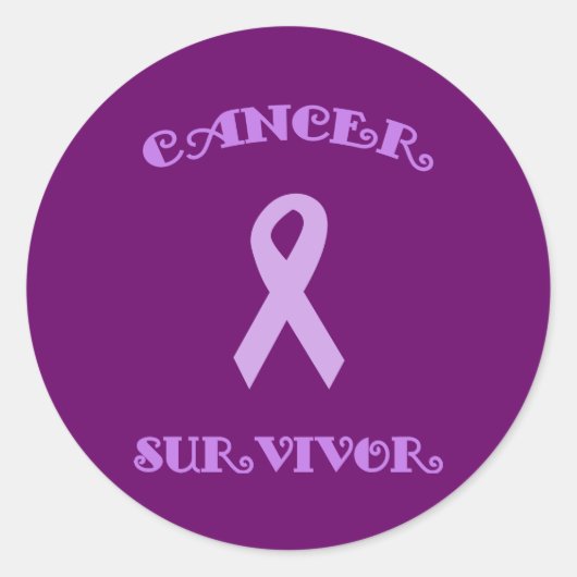 Autocollants de survie mauve fantaisie (Devant)