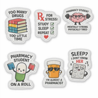 Autocollants de survie pour l'école de pharmacie