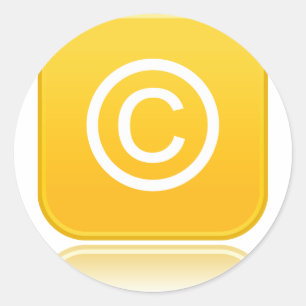 Autocollants de symbole de Copyright
