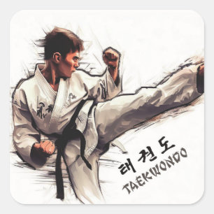 Autocollants de Taekwondo