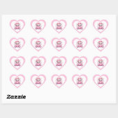 Autocollants de Teddy Heart pour la Saint-Valentin (Feuille)