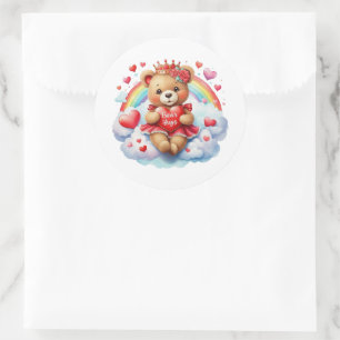 Autocollants de Teddy pour la Saint-Valentin