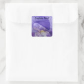 Autocollants de texte personnalisés Fleurs d'iris  (Sac)