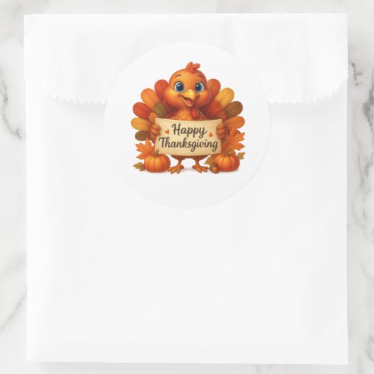 Autocollants de Thanksgiving (Sac)