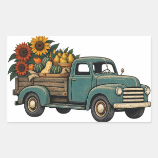 Autocollants de Thanksgiving pour camion de récolt